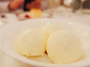 El helado de queso del restaurante Ox's de Madrid