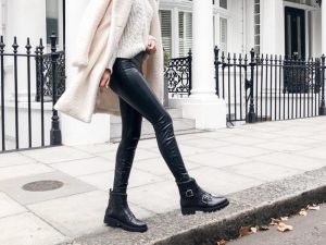 Leggins o leggings de cuero en invierno