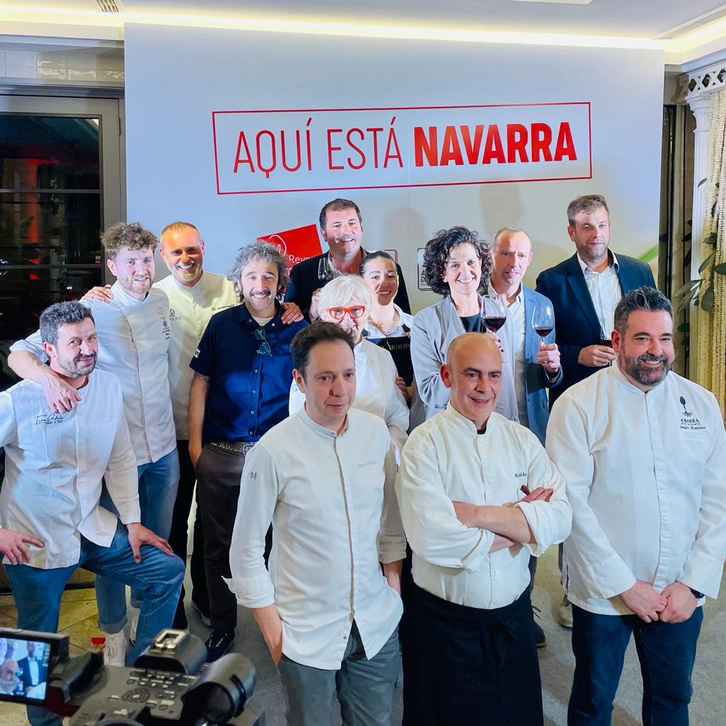 Chefs en el evento de espárragos y alcachofas en Madrid